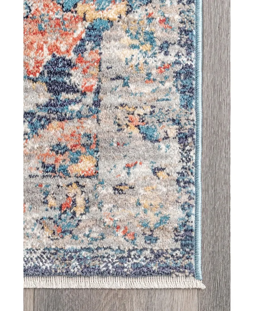 nuLoom Delicate Celeste Persian Vintage-Inspired Multi 5'3" x 7'3" Area Rug