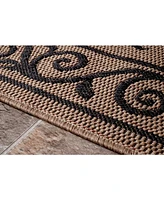 nuLoom Dawn Kathleen Krem 6'3" x 9'2" Outdoor Area Rug