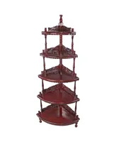 Design Toscano Five-Tiered Edwardian Corner Shelf