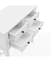 Alaterre Furniture Coventry Wood Console Table with Drawers