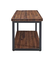 Alaterre Furniture Claremont Rustic Wood Coat Hook and Bench Set