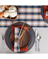 Design Imports Autumn Farmhouse Plaid Table Runner