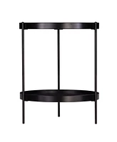 Southern Enterprises Kanabi Round Farmhouse Style End Table