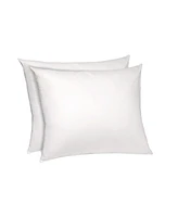 The Grand Hypoallergenic Breathable Pillow Protector with Zipper – White (2 Pack)