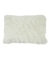 Saro Lifestyle Faux Fur Decorative Pillow, 12" x 20"