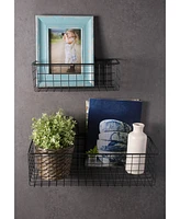 Design Imports Wire Wall Basket Set of 2