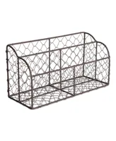 Design Importsic Chicken Wire Metal Desktop Letter Holder