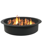 Outdoor Fire Pit Ring - Diy Above or In-Ground Steel Fire Ring Insert