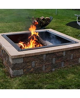 Outdoor Fire Pit Ring - Above or In-Ground Steel Fire Ring Insert