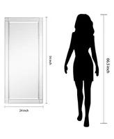 Empire Art Direct Moderno Squared Corner Beveled Rectangle Wall Mirror