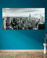 Empire Art Direct My New York Frameless Free Floating Tempered Art Glass Wall Art by Ead Art Coop, 36" x 72" x 0.2"