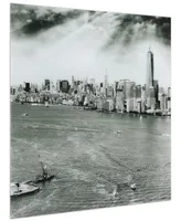 Empire Art Direct New York Skyline A B Frameless Free Floating Tempered Glass Panel Graphic Wall Art, 36" x 36" x 0.2"