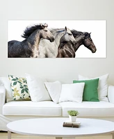 Empire Art Direct Trilogy 1 Frameless Free Floating Tempered Glass Panel Graphic Wall Art, 24" x 63" x 0.2"