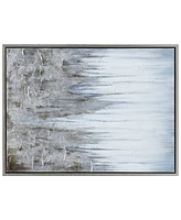 Empire Art Direct Iceberg Textured Metallic Hand Painted Wall Art by Martin Edwards, 40" x 30" x 1.5"