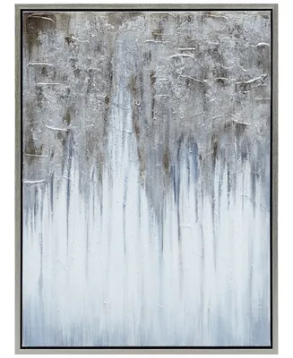 Empire Art Direct Iceberg Textured Metallic Hand Painted Wall Art by Martin Edwards, 40" x 30" x 1.5"