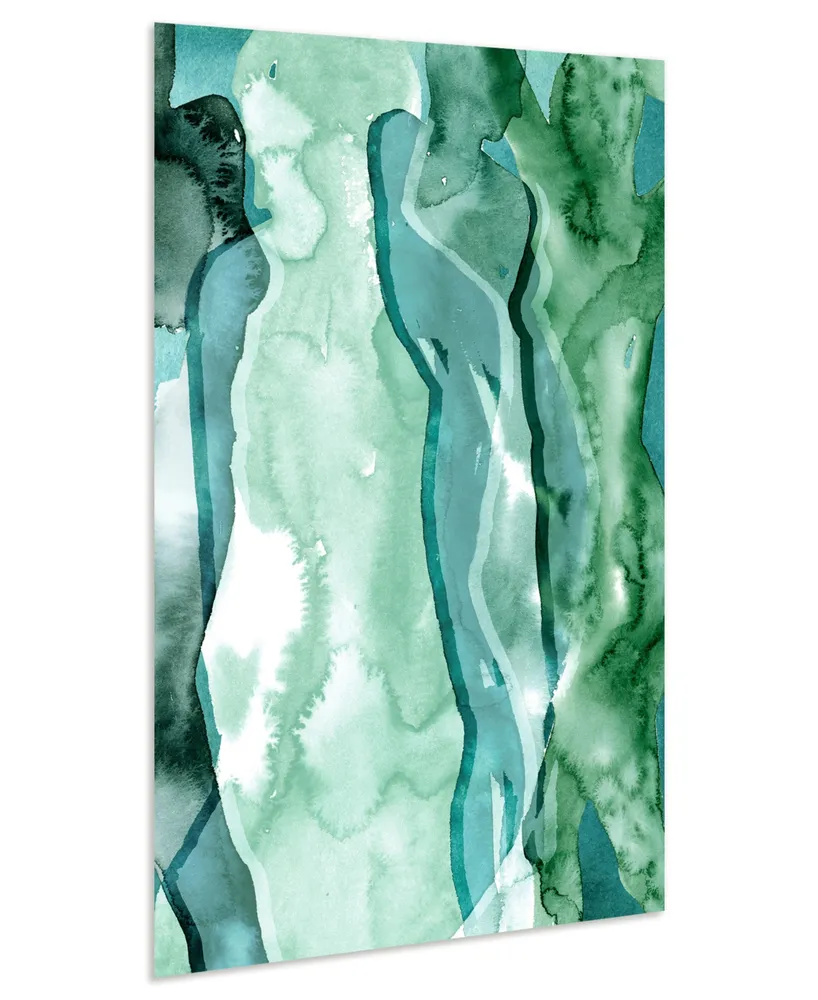 Empire Art Direct Water Women I Ii Frameless Free Floating Tempered Art Glass Wall Art, 48" x 32" x 0.2"