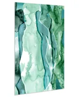 Empire Art Direct Water Women I Ii Frameless Free Floating Tempered Art Glass Wall Art, 48" x 32" x 0.2"