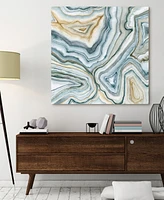 Empire Art Direct Agate Abstract I Frameless Free Floating Tempered Art Glass Abstract Wall Art by Ead Art Coop, 38" x 38" x 0.2"