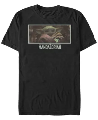 Fifth Sun Star Wars the Mandalorian Child Stare Portrait Short Sleeve Men's T-shirt