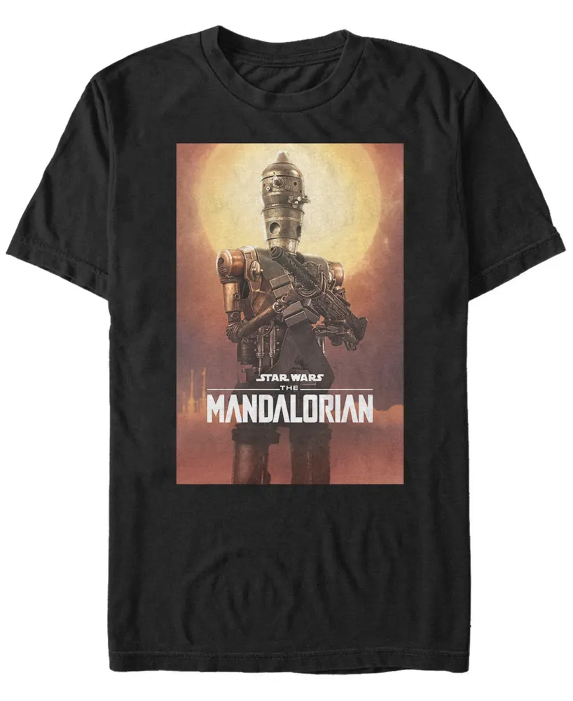 Fifth Sun Star Wars The Mandalorian Ig-11 Character Poster Short Sleeve Men's T-shirt