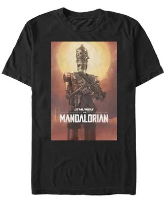 Fifth Sun Star Wars The Mandalorian Ig-11 Character Poster Short Sleeve Men's T-shirt