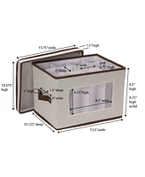 Household Essentials Champagne 12 Compartments Flute Storage Box