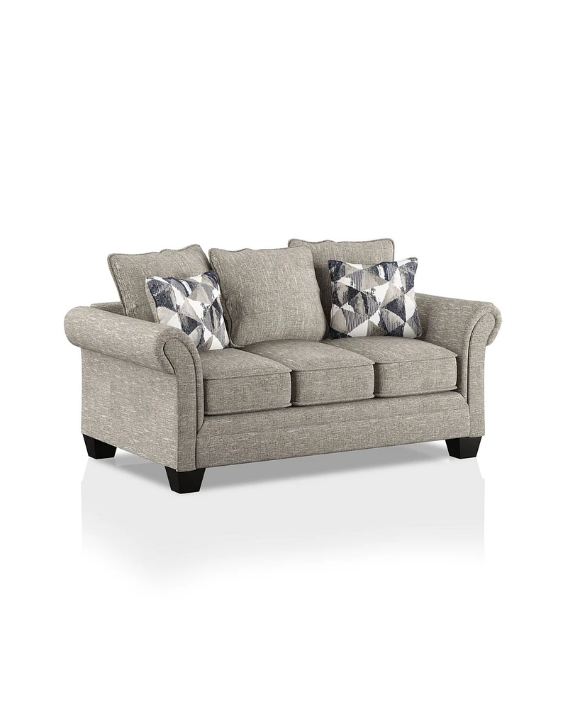 Furniture of America Parkcliffe Upholstered Loveseat