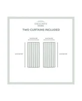 Exclusive Home Curtains Catarina Layered Solid Blackout Sheer Grommet Top Curtain Panel Pair Set Of 2