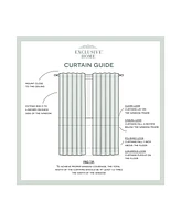 Exclusive Home Curtains Catarina Layered Solid Blackout and Sheer Grommet Top Curtain Panel Pair