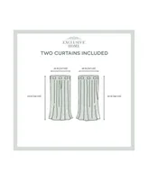 Exclusive Home Curtains Loha Linen Grommet Top Curtain Panel Pair