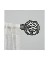 Exclusive Home Vine 1" Window Curtain Rod and Finial Set, Adjustable 36"-72""