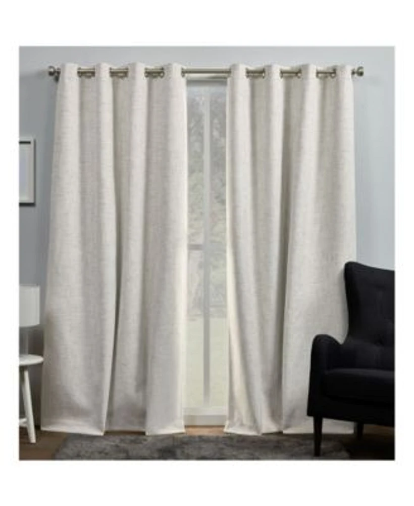 Exclusive Home Curtains Burke Blackout Grommet Top Curtain Panel Pair Set Of 2