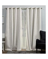 Exclusive Home Curtains Burke Blackout Grommet Top Curtain Panel Pair Set Of 2