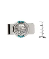 Men's American Coin Treasures Buffalo Nickel Turquoise Coin Money Clip