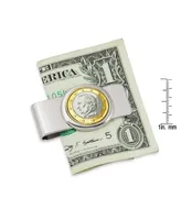 Men's American Coin Treasures Belgium King Albert Ii One Euro Coin Money Clip