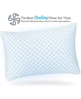 Nestl Heat and Moisture Reducing Ice Silk and Gel Infused Memory Foam Standard/Queen Pillow