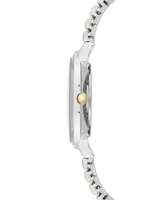 Anne Klein Women's Two-Tone Stainless Steel Stretch Bracelet Watch 34mm