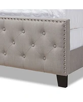 Furniture Marion Modern Button Tufted Full Size Bed