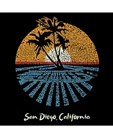 La Pop Art Men's Word - Cities San Diego Long Sleeve T-Shirt