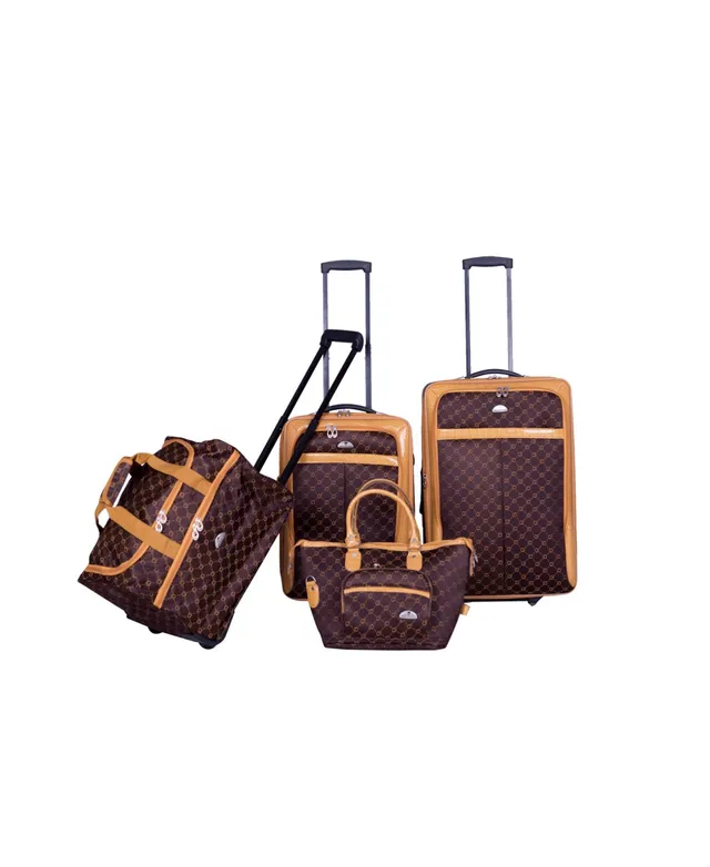  American Flyer Luggage Madrid 5 Piece Spinner Set, Brown, One  Size