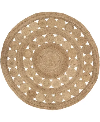 Closeout! Surya Sundaze Sdz-1008 Wheat 8' x 8' Round Area Rug