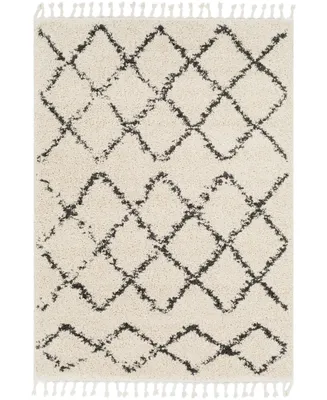 Livabliss Berber Shag Bbe- Charcoal 2' x 2'11" Area Rug