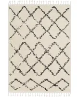 Surya Berber Shag Bbe- Charcoal 2' x 2'11" Area Rug