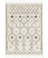 Livabliss Berber Shag Bbe-2302 Charcoal 5'3" x 7'3" Area Rug