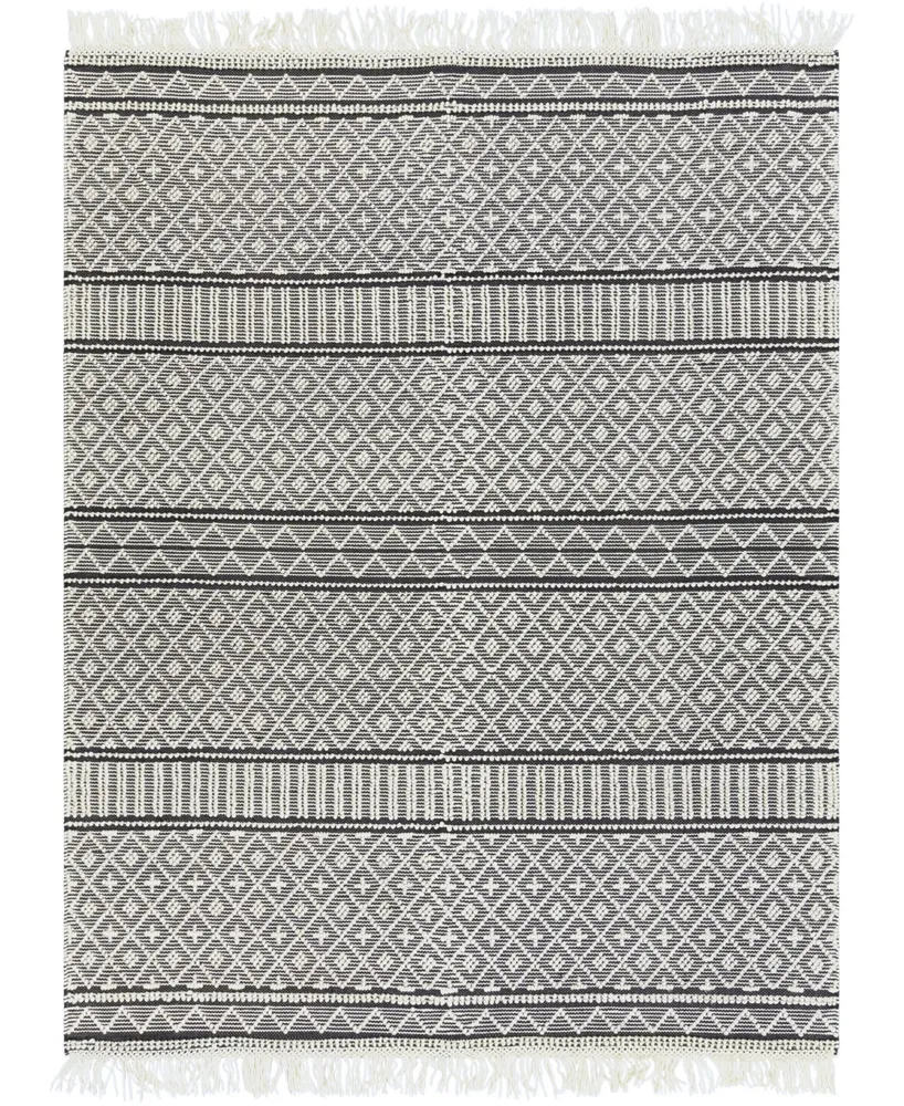 Livabliss Farmhouse Tassels Fts-2300 Charcoal 8' x 10' Area Rug