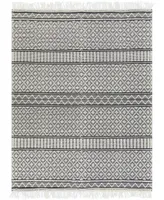 Livabliss Farmhouse Tassels Fts-2300 Charcoal 8' x 10' Area Rug