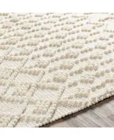 Livabliss Farmhouse Tassels Fts-2305 White 6' x 9' Area Rug