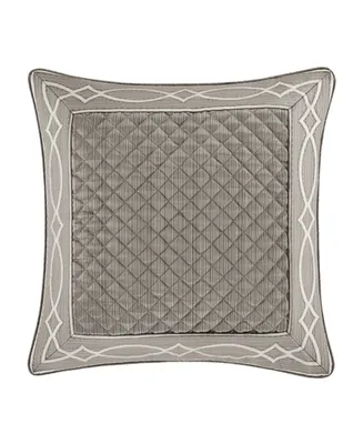 J Queen New York Deco Sham, European - Silver