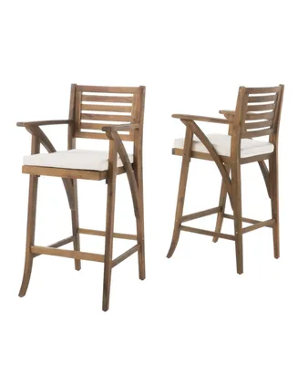 Noble House Hermosa Outdoor Barstool, Set of 2