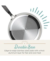 Farberware Classic Stainless Steel 1-Qt. Straining Saucepan & Lid